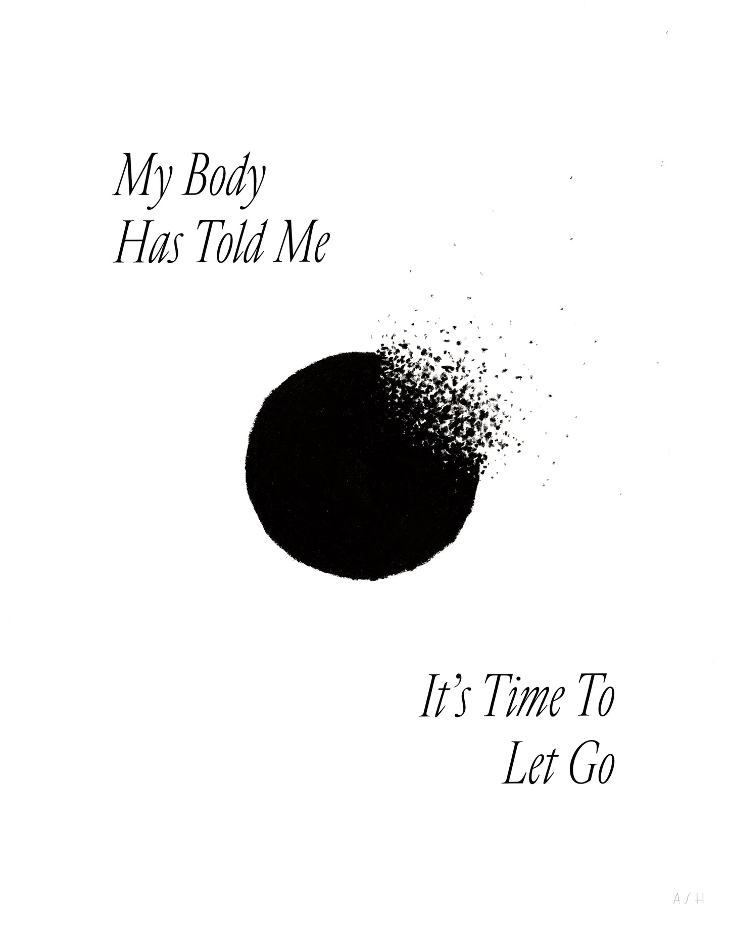 Let Go - Original on paper